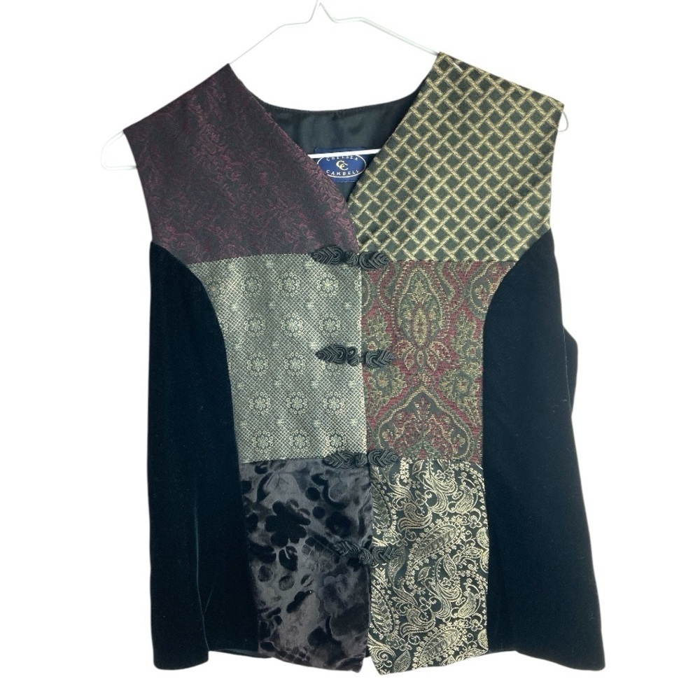 Vintage Velvet Patchwork Chelsea Cambell Vest